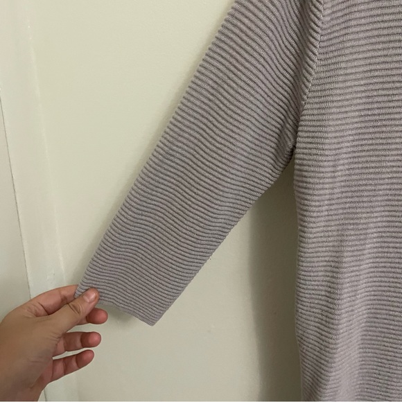 Aritzia wilfred women’s scoop neck 2/3 sleeves linen knit sweater size small - Picture 4 of 8